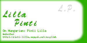 lilla pinti business card